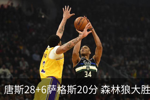 唐斯28+6萨格斯20分 森林狼大胜终结魔术连胜